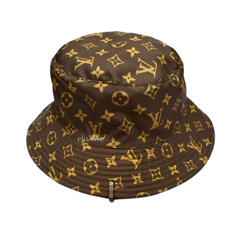 brown louis vuitton bucket hat|louis vuitton bucket hat men.